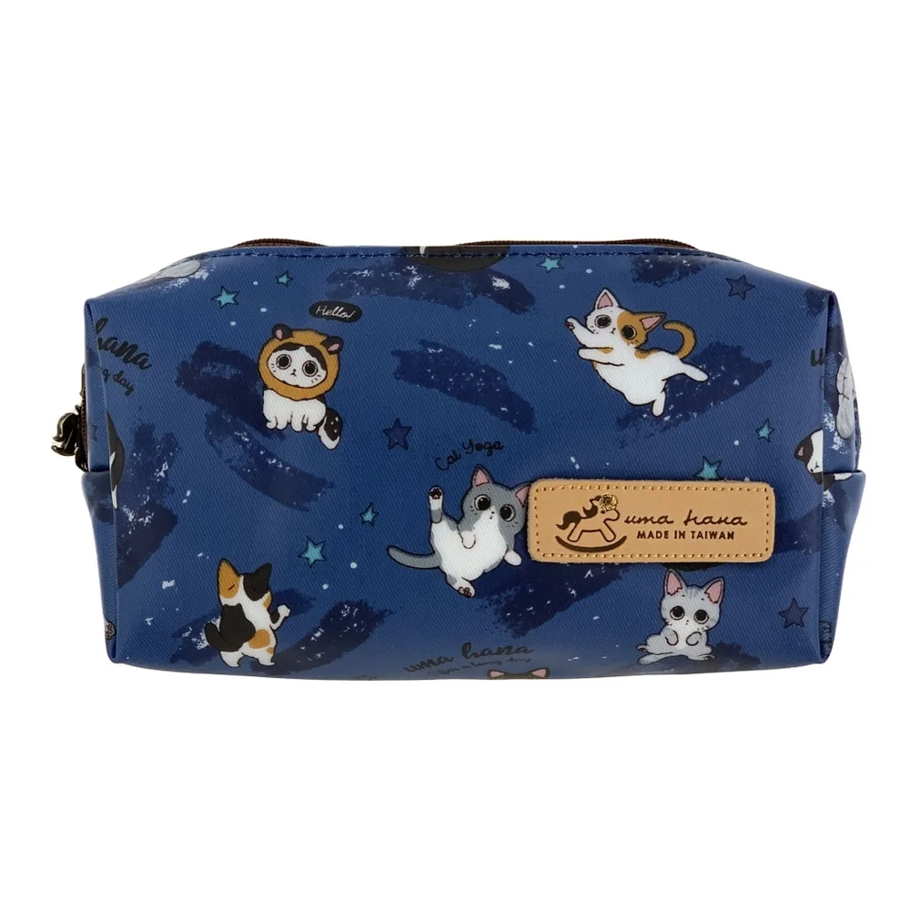 Waterproof Cat Rectangle Makeup Cosmetic Bag - Picture 1 of 7